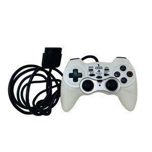 PlayStation 2 PS2 Hori Analog Sindou Pad 2 Black Tested Working Rare Pearl White